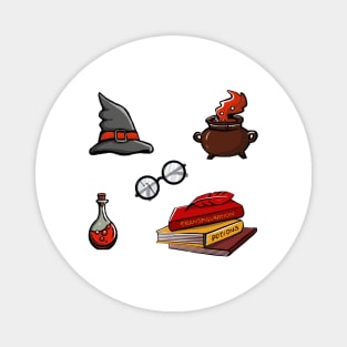 Cute magic & witchcraft elements Magnet